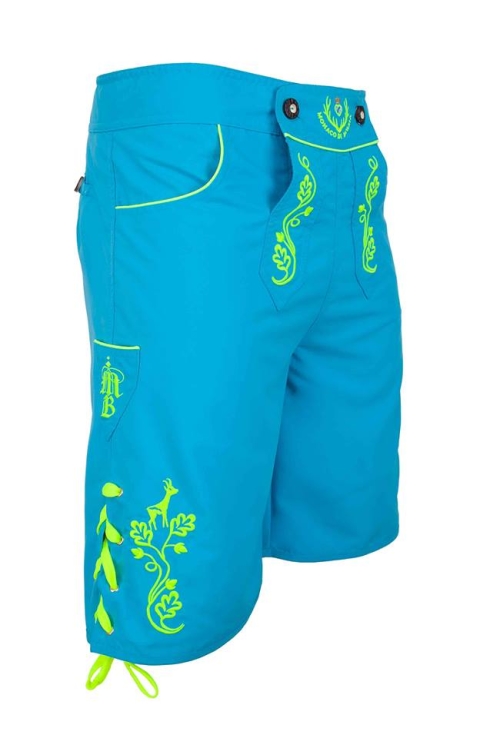 Himmlische: Bavarian trunks and leisure pants, blue/yellow