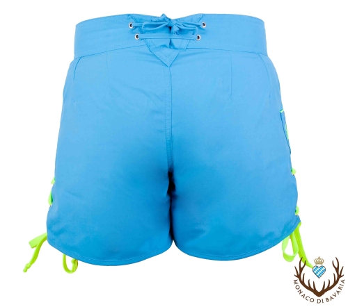 Damenfreizeitlederhose Classic, neonblau, XXL