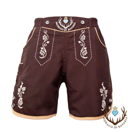 Children's leisure pants, brown, 6 - 7 Years