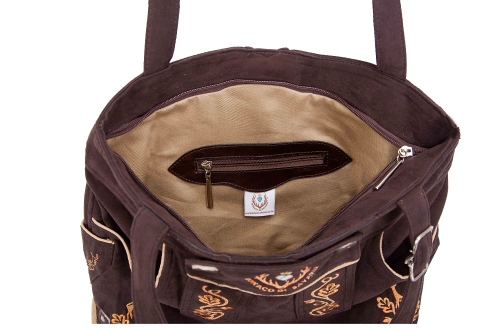 Ladies Trachten Bag brown/orange