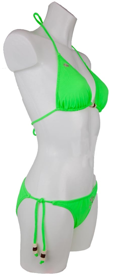 Bayerischer Edelweiß-Bikini neongrün