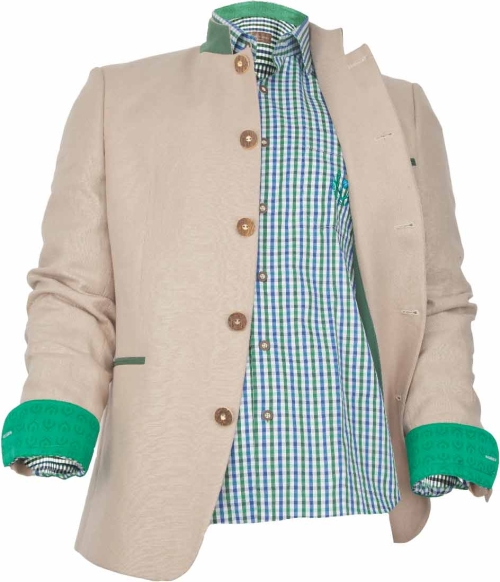 Trachten Shirt green, L