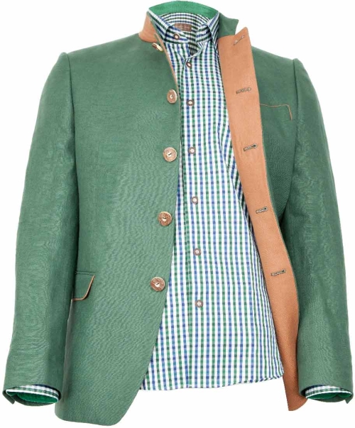 Trachten Shirt green, L