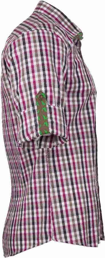 Trachten Shirt purple, M