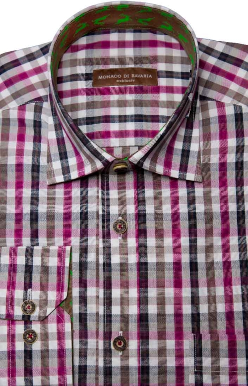 Trachten Shirt purple