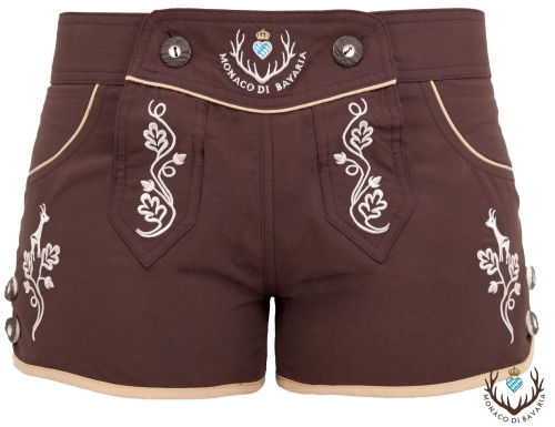 Damen-Hotpants, braun, XS