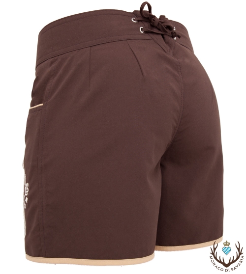 Damenfreizeitlederhose Classic, braun, XS