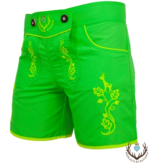 Ladies Bavarian Leisure Shorts, neongreen L