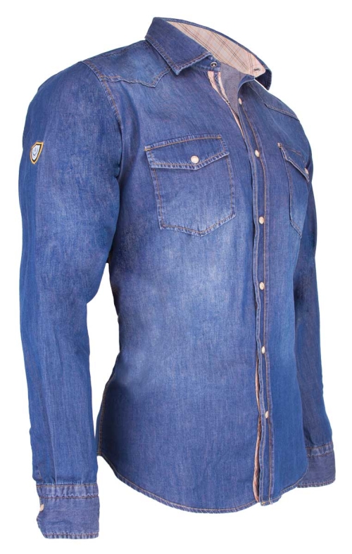 Denim shirt Monaco di Bavaria navy blue, XXL