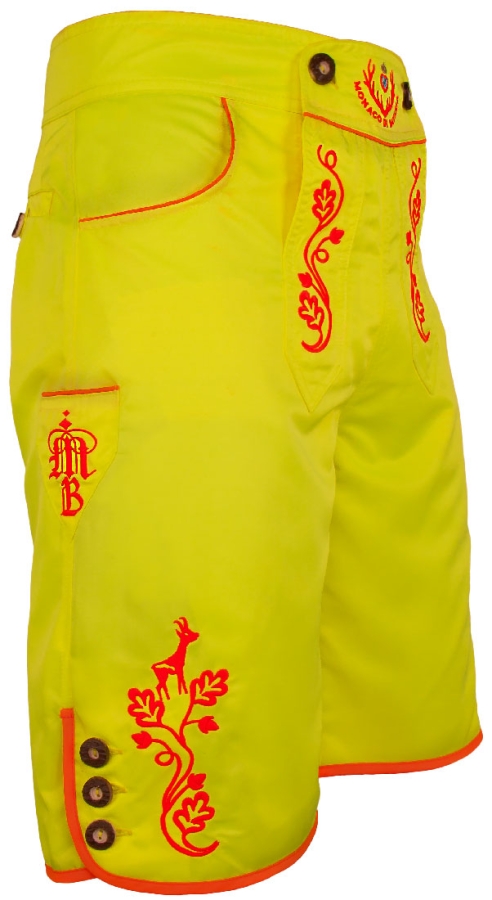 BRANDNEW: Bavarian trunks and leisure pants, neonyellow