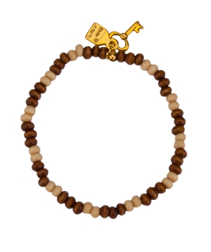 Damen Armband Handmade in Bayern braun / beige