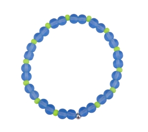 Mens bracelet blue / yellow