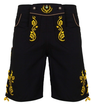 Chiemgauer-Stil: Bavarian trunks and leisure pants, black/yellow M