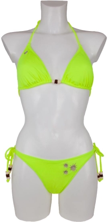 Bavarian Edelweiss neon green bikini, M