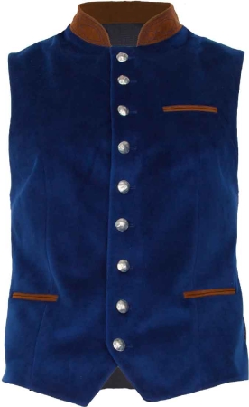 Bavarian Vest, blue