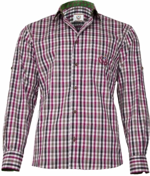 Trachten Shirt purple, L