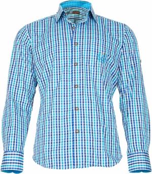 Trachten Shirt blue, XXL