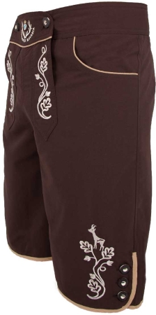 Freizeitlederhose Herren, braun, XXS