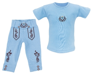 Baby Set 2-teilig, blau 12-18 Monate, 80-86 cm