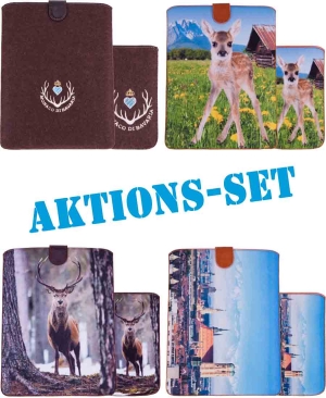 AKTIONS-SET Tablet und Smartphone Etui Filz