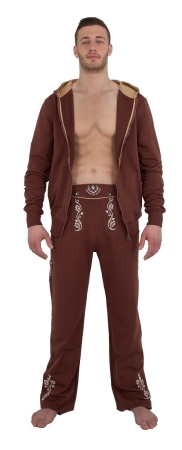 Men\'s 2-piece bavarian leisure suit, brown