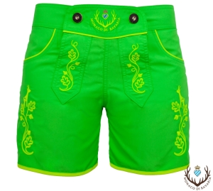 Ladies Bavarian Leisure Shorts, neongreen XS