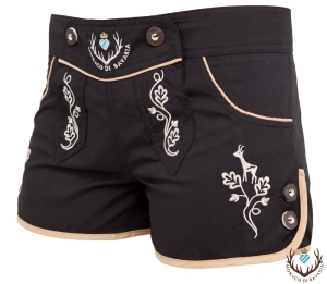 Ladies hotpants, black XS