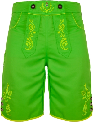 BRANDNEW: Bavarian trunks and leisure pants, neongreen L