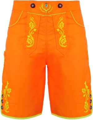 Brandneue Neon-Edition ~ Freizeitlederhose, neonorange