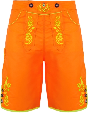 BRANDNEW: Bavarian trunks and leisure pants, neonorange