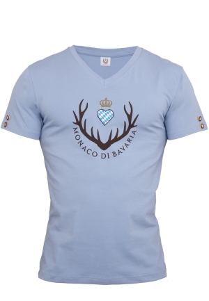 Herren T-Shirt, graublau