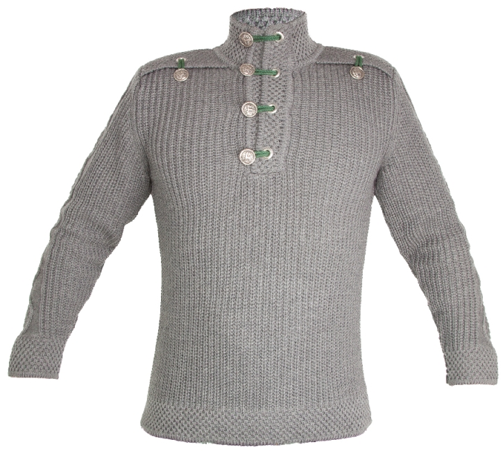 Trachten Sweater grey-pul-gra