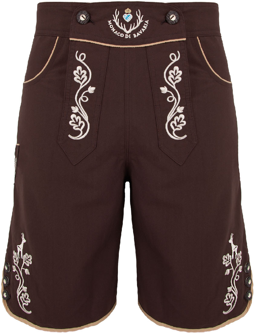 The Traditional-Style: Bavarian trunks and leisure pants, brown